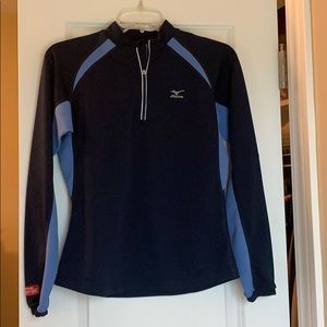 Mizuno half zip with zipper pocket for key
